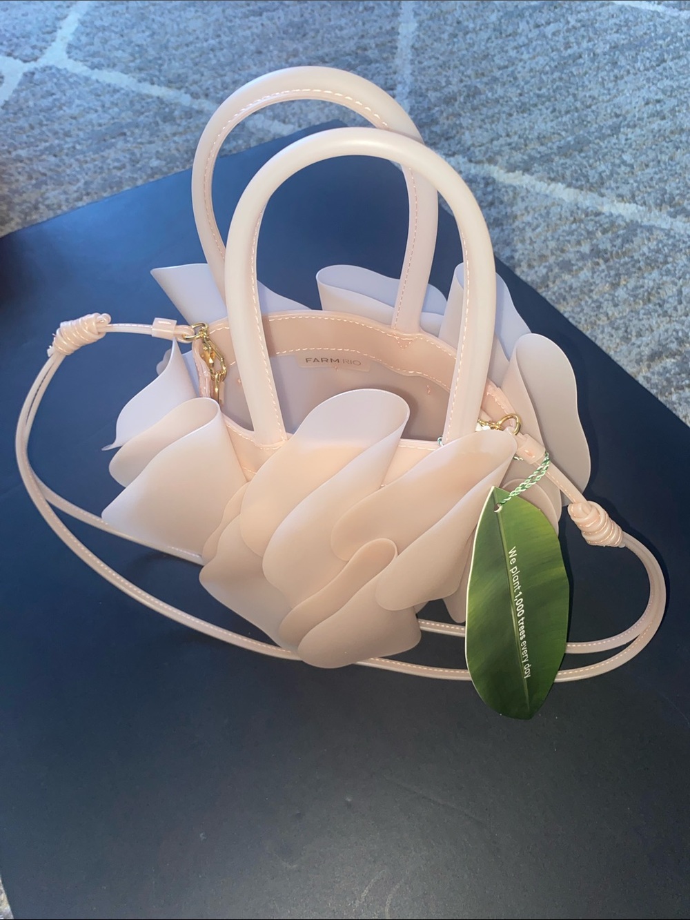 FARM Rio Blush Jelly Flower Bag. NWT